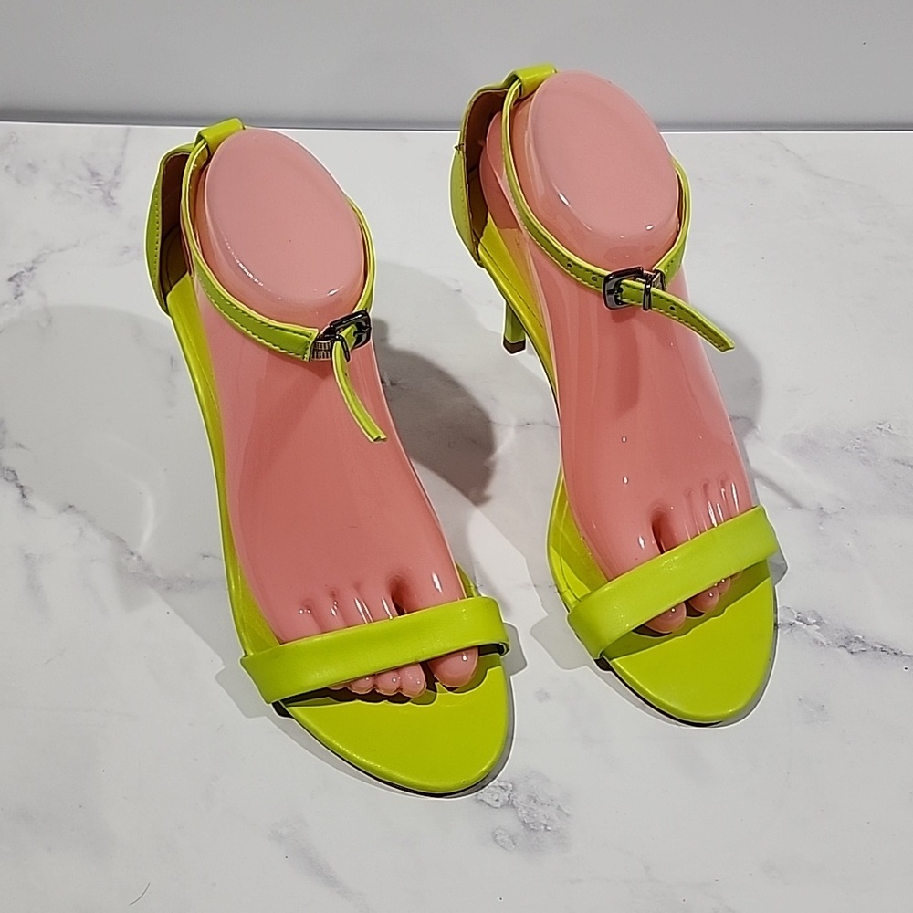 MARTINEZ Vibrant Green Heels Shoes